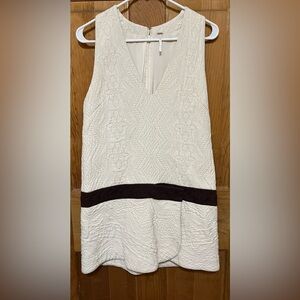 Free People Quilted Drop Waist Dress Women’s Size 6